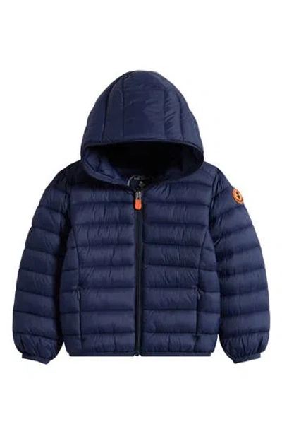 SAVE THE DUCK SAVE THE DUCK KIDS' DONY HOODED NYLON PUFFER JACKET