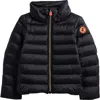 Save The Duck Kids' Evie Channel Quilted Puffer Jacket In Black