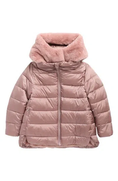 Save The Duck Kids' Faye Quilted Jacket In Pink