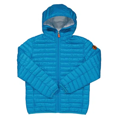 Save The Duck Kids Fluo Blue Gillo Puffer Jacket