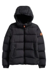 Save The Duck Kids' Foster Hooded Puffer Jacket In Black