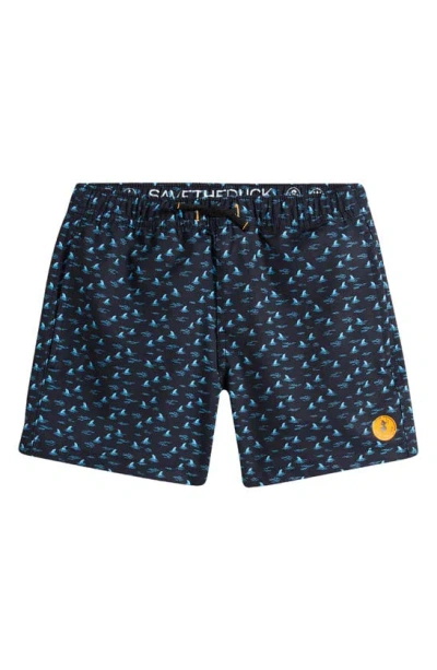 Save The Duck Kids Getu Swim Trunks In Sharks