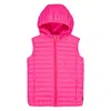Save The Duck Kids Giga Cupid Hooded Puffer Vest In Pink