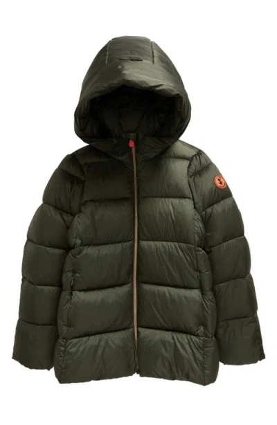 Save The Duck Kids' Gracie Quilted Puffer Jacket In Thyme Green