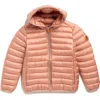 Save The Duck Kids' Iris Hooded Puffer Jacket In Brown