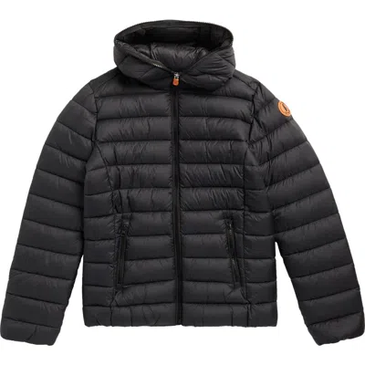Save The Duck Kids' Jackson Puffer Jacket In Black