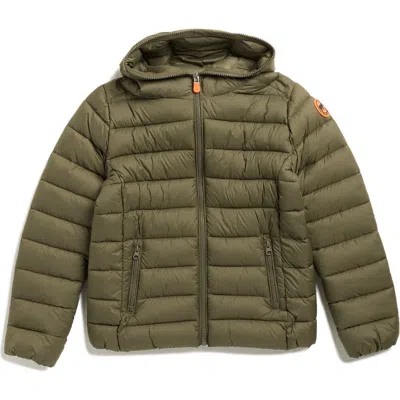 Save The Duck Kids' Jackson Puffer Jacket In Green