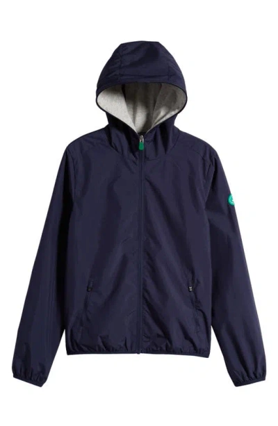 Save The Duck Kids' Jules Wind & Water Repellent Recycled Polyester Jacket In Navy Blue