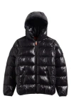 Save The Duck Kids' Kate Hooded Puffer Jacket In Black