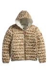 Save The Duck Kids' Leopard Print Hooded Puffer Jacket In Animal Print