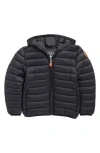 Save The Duck Kids' Lily Hooded Puffer Jacket In Black