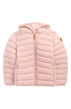 Save The Duck Kids' Lily Hooded Puffer Jacket In Pink