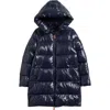 Save The Duck Kids' Millie Water Resistant Puffer Coat In Blue