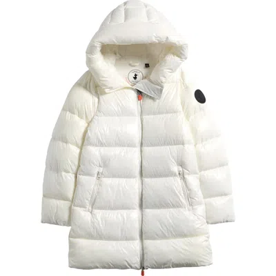 Save The Duck Kids' Millie Water Resistant Puffer Coat In White