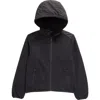 Save The Duck Kids' Neville Water Resistant Fleece Zip Hoodie In Black