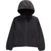 Save The Duck Kids' Neville Water Resistant Fleece Zip Hoodie In Black