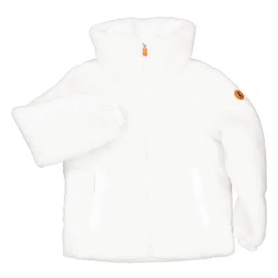 Save The Duck Kids Off Onis Sherpa Jacket In White