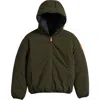 Save The Duck Kids' Oliver Hooded Puffer Jacket In Green