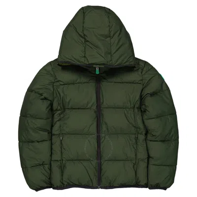 Save The Duck Kids Pine Green Tom Reversible Hooded Jacket