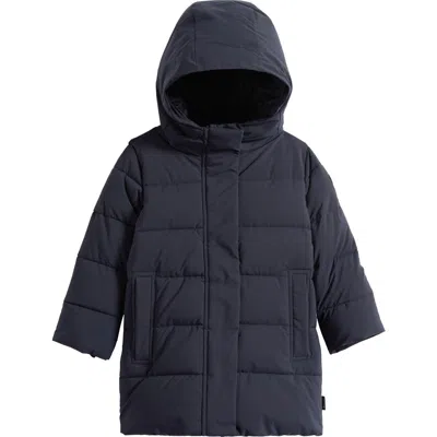 Save The Duck Kids' Selene Hooded Puffer Jacket In Blue