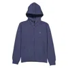 Save The Duck Kids Smoke Blue Clee Gage Zip-up Hoodie In Blue