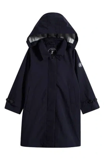 Save The Duck Kids' Suri Hooded Rain Jacket In Black