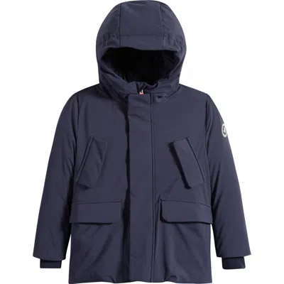 Save The Duck Kids' Theo Hooded Jacket In Blue