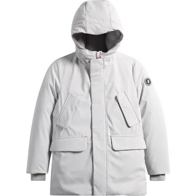 Save The Duck Kids' Theo Hooded Jacket In Gray