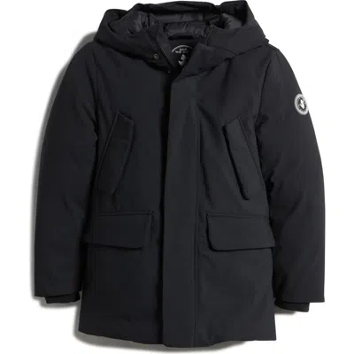 Save The Duck Kids' Theo Water Repellent Hooded Parka In Black