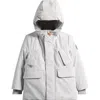 Save The Duck Kids' Theo Water Repellent Hooded Parka In Gray
