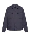 Save The Duck Button-up Overshirt In Blue