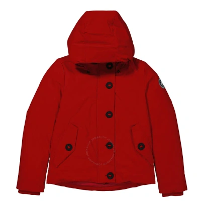 Save The Duck Ladies Arctic Logo Shanon Padded Jacket In Red