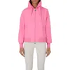 Save The Duck Ladies Aurora Pink Karin Bomber Rain Jacket In Pink