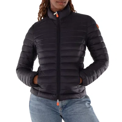 Save The Duck Ladies Black Carly Animal Free Puffer Jacket