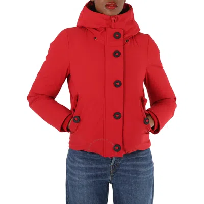 Save The Duck Ladies Flame Red Shanon Padded Jacket