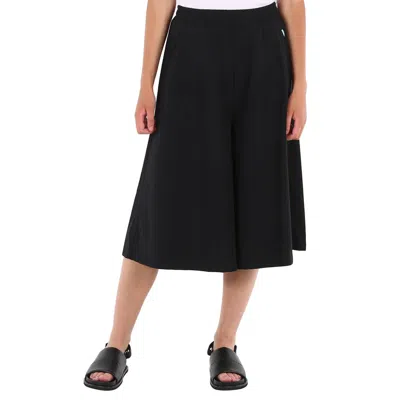 SAVE THE DUCK LADIES JENNIFER WIDE TROUSERS BLACK NYLON WOMAN
