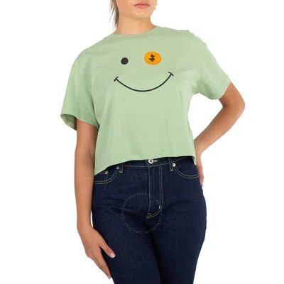 Save The Duck Ladies Mint Green Gilma Funny Face Tee