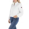 Save The Duck Ladies Off White Anika Cropped Jacket In White