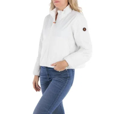 Save The Duck Ladies Off White Anika Cropped Jacket