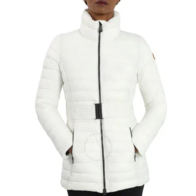 Save The Duck Ladies White Adeline Belted Jacket