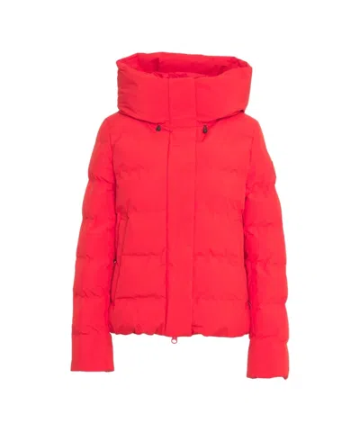Save The Duck 'leaf' Eco Down Jacket In Red