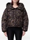 Save The Duck Leopard-print Puffer Jacket In Brown