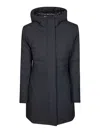 Save The Duck Leyla Fixed Hood With Button Flap In Black