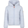 SAVE THE DUCK LIGHT BLUE HUEY DOWN JACKET FOR BOY WITH LOGO