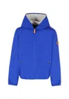 Save The Duck Hooded Jacket In Blue