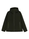 Save The Duck Lightweight Green Jacket And Functional Attributes In Black