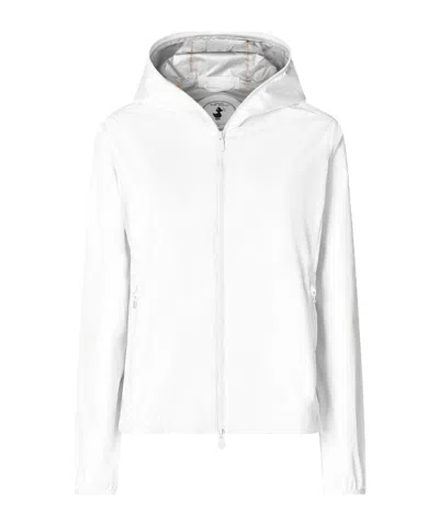 Save The Duck Lightweight Hooded Jacket In White