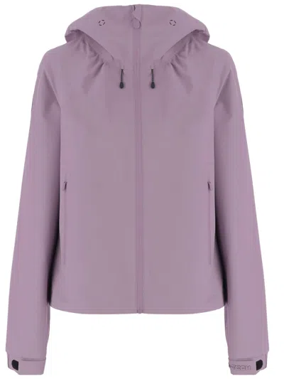 Save The Duck Lightweight Nylon Jacket With Adjustable Hood In Purple