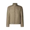 Save The Duck Lightweight Puffer Coat With Sleek Design And Modern Fit In Brown