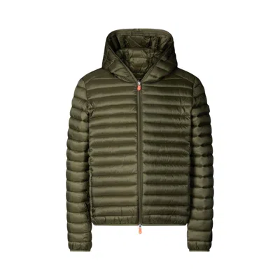 SAVE THE DUCK LIGHTWEIGHT QUILTED CASUAL JACKET WITH TWO-WAY HOOD